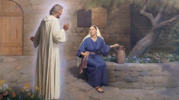 クリスチャン・イエス Painting - 天使ガブリエル お腹が空いたように見える 宗教的なキリスト教徒